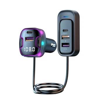 Bezvadu USB Type C Ātri ChargersSupport Uztvērējs, Raidītājs, Adapteri Auto Mūzikas AudiosPlayer Aux Austiņu Handfree Zvanu R2LC