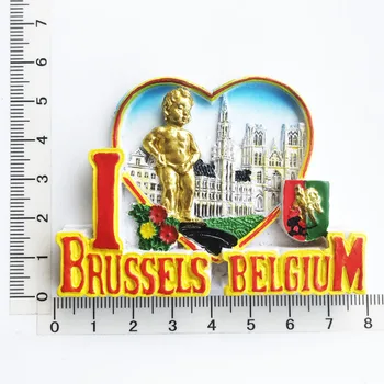 Beļģijas Urīnceļu Mazulis Arhitektūras Dizaina Ledusskapis Magnēts Dāvanu Apdare Ziņu Uzlīmi, Tūrisma Suvenīru