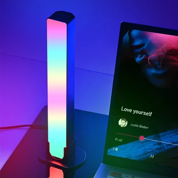 Bāri, Nakts Gaisma ar Bluetooth APP Kontroles Mūzikas Ritmu Gaismas Apgaismojums Spēļu TV Istaba Dekorēšanas Lampas Smart RGB LED Gaismas