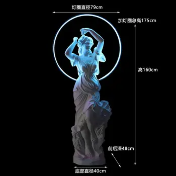 Bārs Kvēlojošs Četri Gadalaiki Eņģelis Dekoratīvie Rotājumi Stikla Skulptūru Laimīgs Interneta Slavenība Check-Ainavas