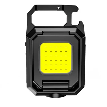 COB LED Mini Ultra Spilgti Keychain Gaismas Daudzfunkcionālas Trīs Galvas Keychain Gaismas, Makšķerēšana, Kempings