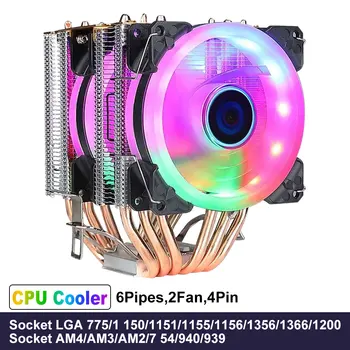CPU Cooler uz CPU Dzesēšanas Ventilatoru 3pin Intel LGA 2011 X99 X79 Procesoru, Dzesētājs Klusums Radiatoru Par x99 mātesplati lga 2011-3