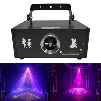 Disco Laser 500MW Animācija Staru Projektoru RGB DMX Kontrolieris Skatuves Gaismas Josla Dj Puse Kāzu Kluba Spēkā Apgaismojums