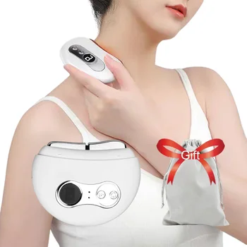 Elektriskā Smart Sejas Massager Karstā Komprese Vibrācijas Pulsa Masāža Gua Sha Instruments, Sejas Skrāpējas Pret Grumbiņas, Dubultzods Pārcelšanās