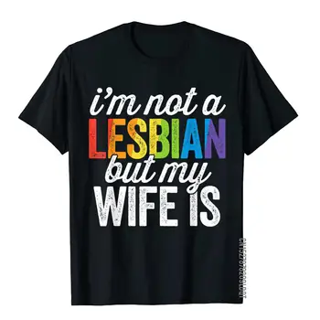 Es neesmu Lesbiete, Bet Mana Sieva Ir Smieklīgi Lesbiešu LGBT Sieviešu T-Krekls Dizainers Dzimšanas dienu, T Krekli, Kokvilnas Topi Krekls Vīriešiem Beach