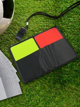 Futbola Tiesneša Kartes Set - Dzeltenās Sarkanās Kartītes Ar Futbola Tiesneša Svilpe Kartes Svilpe Set | Footba