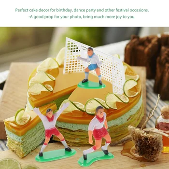 Futbols Dzimšanas Dienas Svinības Piegādēm Soccer Player Apdare Futbola Spēle Tēma Kūka Dekori Kūka Rotājumi Dzimšanas Dienas Torte