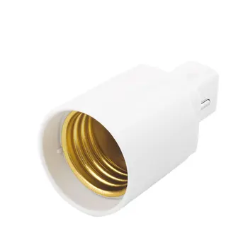 G24 - E27 Slāpētājs PBT Ligzdu Pamatnes Skrūves LED Lampa Halogēna Spuldze Adapteris Converter 2 Pin, Vairumtirdzniecība
