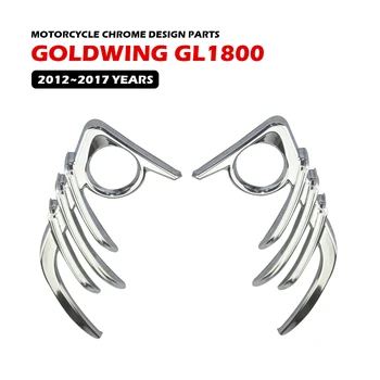 GOLD WING GL1800 Motocikla Priekšējo ragu skaņas dekoratīvais vāks HONDA 2012~2017 Universālā Chrome Dizaina Piederumi