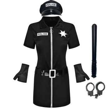 Halloween Purima Pieaugušajiem Cosplay Policists Policistu Tērpos Policists Fancy Dress Up Party Kostīms Posmā Veiktspējas Komplekts