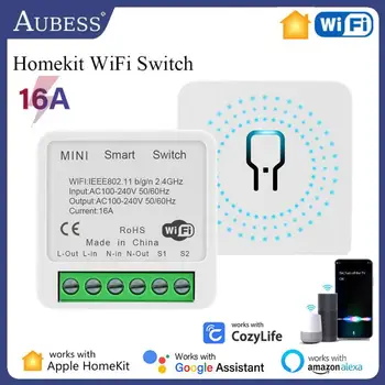 Homekit WiFi Smart Switch Slēdzi, Smart Home16A 2 veidu Kontroles CozyLife app Tālvadības pults Darbojas ar Alexa, Google Home Siri