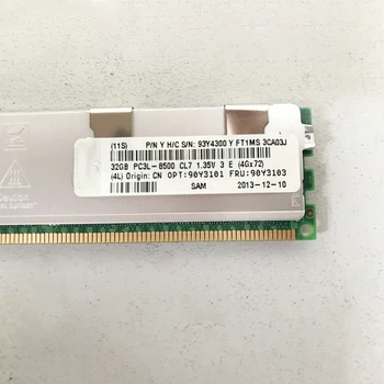 IBM RAM X3850 X5 7143 X3650 M3 90Y3101 90Y3103 32GB 8500R DDR3 1066 Servera Atmiņa