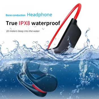 IPX8 32G Kaula Vadāmība Bluetooth Austiņas, kas Nav Auss Ūdensizturīgs Peldēšana Austiņu Āra Darbojas Bezvadu Austiņas