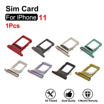 IPhone 11 Viena Sim Tray Dual SIM Kartes Slots Ar Ūdensizturīgu Gumijas Gredzenu Rezerves Daļas