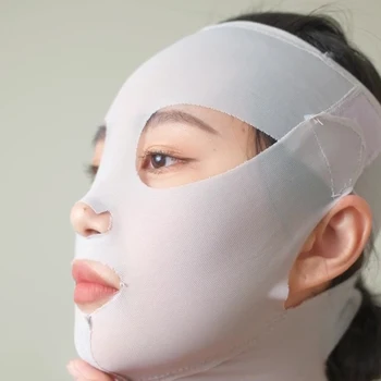 JAUNU 3D Pilnu Sejas Slim Maska Sieviešu Anti Rieva Sejas Novājēšanu Pārsējs Elpojošs V Shaper Lifts Miega Maska