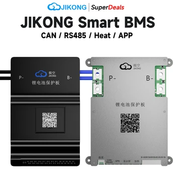 JK BMS 1A 2A Aktīva Bilances 8S~24S LifePo4 Lituium 18650 Akumulatoru ar VAR RS485 BT Apkures NTC Smart JIKONG BMS