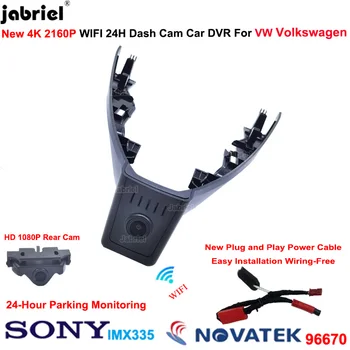 Jabriel plug and play Wifi Automašīnas Dvr 24H Video Recorder 2021 2022 2023 2024 Volkswagen, VW Passat Dashcam Priekšējo un Aizmugurējo Kameru