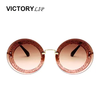 Jaunas ielidošanas Victorylip Kārta Modes Saulesbrilles Sieviešu Zīmola Dizainere Lady Sieviešu, Saules brilles UV400 bez apmales Photochromic