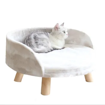 Jauns Dizains Noņemams Pet Cat Gulta ,Four Seasons Universālais Veļas Gultas, Koka Ērti Kaķis Kokā, Koka Kaķis Dīvāns Ligzdu Būrī