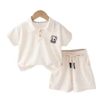 Jaunā Vasaras Bērnu Zēnu Drēbes Uzvalku Bērnu T-Krekls, Bikses, 2gab/Set Toddler Modes Gadījuma Kostīmu Zīdaiņu Apģērbs Bērniem, Sporta
