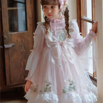 Josaywin Kleitu par Meitenēm, Bērnu Dzimšanas dienu Princess Puse Vestidos Infantil Lolita kawaii Kāzu Kleitu Meitene Acs Bērnu Kleitas