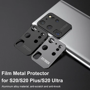 Kamera Protector For Samsung S20 UltraPlus Rūdīts Stikls Filmu Metāla Aizmugurējo Lēcu Aizsardzības Gredzenu Gadījumā Galaxy S20/S20plus