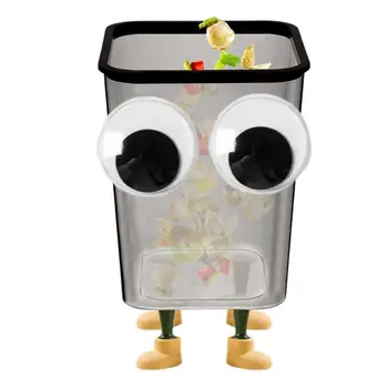 Karikatūra Gudrs Lielas Acis Miskastes Atkritumu Urnas Mājas Biroja Atkritumu Urnas Vannas Istaba Atkritumu Maisu Konteinerā Atkritumu Spaini Virtuvē Spainis