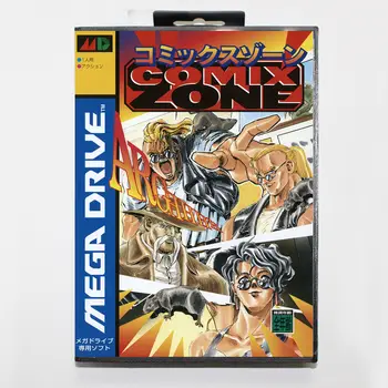 Karstā Pārdošanas Comixzone Spēles Karti Ar Mazumtirdzniecības Kastē 16 biti MD Grozs Par Sega Mega Drive/Genesis Sistēmai