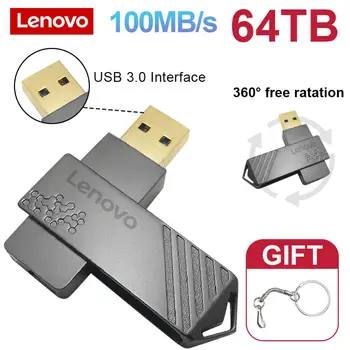 Lenovo 64TB USB 3.0, USB Zibatmiņas Diskus 16TB ātrgaitas USB Atmiņas 4TB 2TB Flash Diska 128GB USB Stick Ūdensizturīgs portatīvie datori PC TV