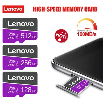 Lenovo V30 Class 10 Atmiņas Karti 1 tb 2 tb 512 GB Mini TF Karte 256 GB 128GB UHS-3 Micro TF/SD atmiņas Kartes Par 4K HD Kamera/Nintendo Slēdzis