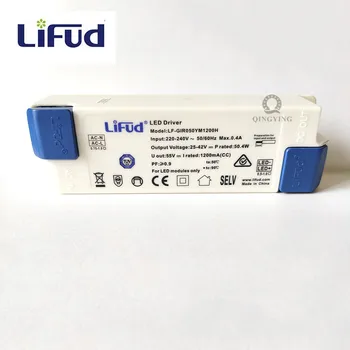 LiFud LF-GIR050YM1200mA LED driver 30-50W LED transformators bez kabeļu Ievadi 220-240V 50/60Hz Izejas Spriegums 25-42V 1200mA