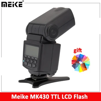 Meike MK430 TTL LCD Zibspuldze Speedlite Canon 60D 70D 77D 80D 450D 550D 600D 1100D T7i T6i T6S T6 T5i T5 T4i T3i T2i SL2