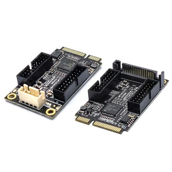 Mini PCIe Duālais 19-Pin Priekšējā Paneļa Converter Mikro 4Pin/ Jauda