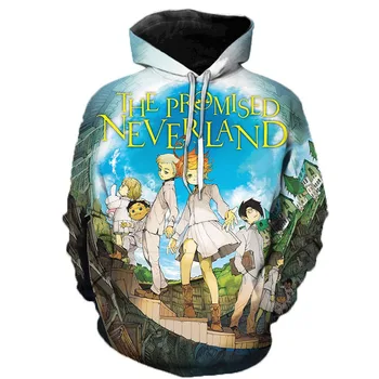 Modes 3D Hoodies, Apsolīja Neverland Vīrieši/Sievietes Kapuci sporta Krekli Modes Harajuku 3D pelēkā vārna Vīriešu Džemperis Ikdienas Krekls