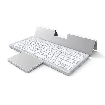 Mofii salokāms Bluetooth Klaviatūras Portatīvo Ipad Tastatūru, atkārtoti Uzlādējams daudzfunkcionāls Mini Tastatūra ar Skārienpaliktni, Windows, Mac