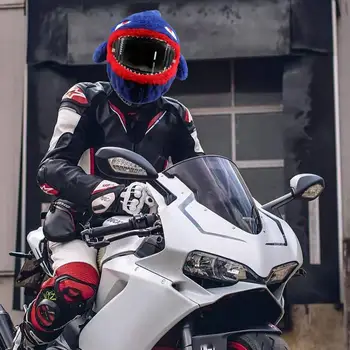 Motociklu karikatūra paredzēti aizsardzības ķivere aptver Velosipēds ķivere pilna ķivere aptver aksesuāri, Motociklu radošā puse, ķiveres