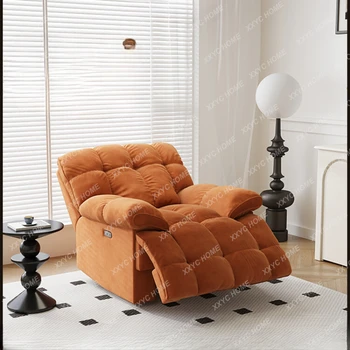 Multifunkcionāla Elektriskā Vienu Dīvāns Slinks Dzīvojamā Istaba Atpūtas Krēsls Var Gulēt un Gulēt Grozāmos šūpuļkrēsls