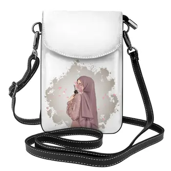 Muslimah Pleca Soma Meitene Musulmaņu Sieviešu Veiksmes Sieviete Dāvanas Sieviešu Somas Stilīgs Ādas Maku Streetwear