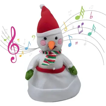 Muzikāls Ziemassvētku Cepuri Rotaļlieta Dzied Un Šūpošanos Elektriskā Cepuri Rotaļlietas Ziemassvētku Darbvirsmas Rotājumi Puses Posmā Ziemassvētku