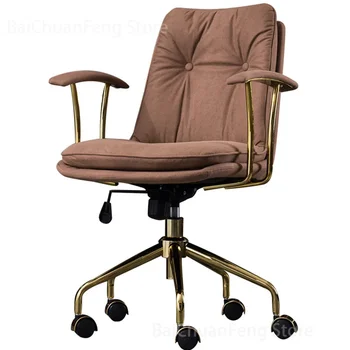 Mūsdienu Datoru Krēsls Home Gaismas Luksusa Biroja Krēsli Vienkāršu Tehnoloģiju, Audums Celšanas Grozāmos Krēslu Rotācijas Guļamistabas Mēbeles