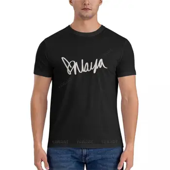 Naya Rivera autogrāfu Klasisks T-Krekls treniņu krekli vīriešiem Estētisko apģērbu pasūtījuma t kreklu vasaras t-krekls vīriešiem