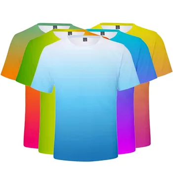 Neona t krekls Vīriešiem/Sievietēm ar īsām piedurknēm t-krekls, Krāsains Slīpuma zaļā tshirt Harajuku Varavīksnes Top t krekli
