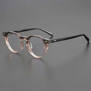 Nišas retro brilles rāmis vīriešu un sieviešu literatūras ovāls black red lielu sejas sabiezējumu etiķskābes optisko recepšu glasse