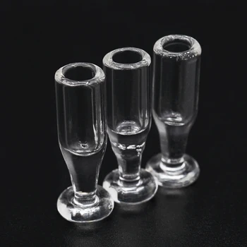 Odoria 1:12 Miniatūras 3Pcs Stikla Šampanietis Vīna Kausos Goblet Alus Krūze Virtuves Josla, kas Namiņš Aksesuāri Leļļu Māja Apdare