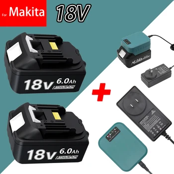 Oriģināls Par Makita 18V Akumulatoru, 6Ah BL1860B Li-jonu Rezerves Akumulators BL1850 BL1850B BL1860 BL1840B BL1830B BL1830 LXT-400 RU