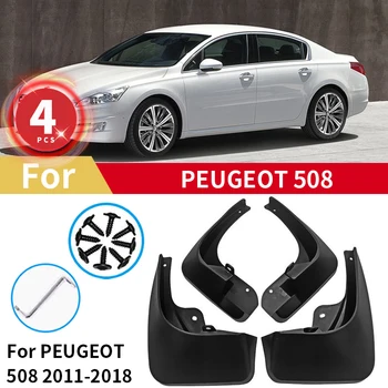 Par Peugeot 508 Dubļu Sargi 2019 2020-2021 2010-2018 Mudflaps Splash Sargiem Priekšējā Aizmugurējā Spārna, Dubļu Aizsargs, Auto Piederumi 4gab