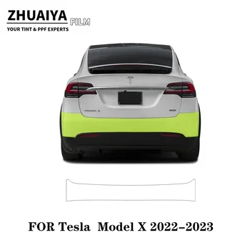 Par Tesla Model X Aizmugurējo Buferi PPF Krāsas Aizsardzības Plēves 8mil 2022 2023 2024 auto virsbūves filmu