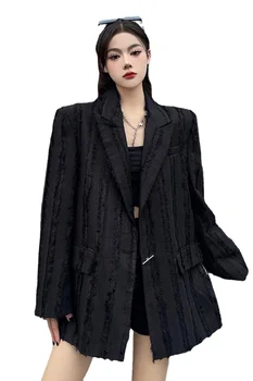Pavasara Rudens Modes Sievietes Tērps Melns Bēšs FemaleTops Eiropas Modes Sievietēm, Pretvēja Mētelis Zaudēt Uzvalks Parka Gadījuma Sieviešu Mētelis