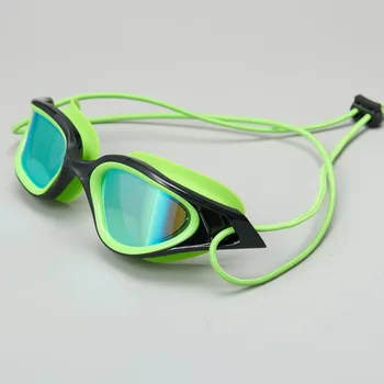 Pieaugušo Peldēšanas Brilles Virves Vadītājs Krāsains Electroplated Polarizētās Gaismas Ūdensizturīgs un Anti-miglas Outdoor Swimming Glasse