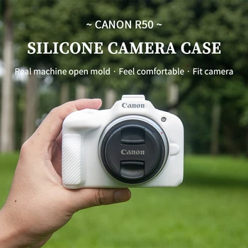 Piemērots Canon Canon mikro vienu EOSR50G7X3X2 silikona kamera gadījumā aizsardzības eos r50 matēta un nepievelk putekļus